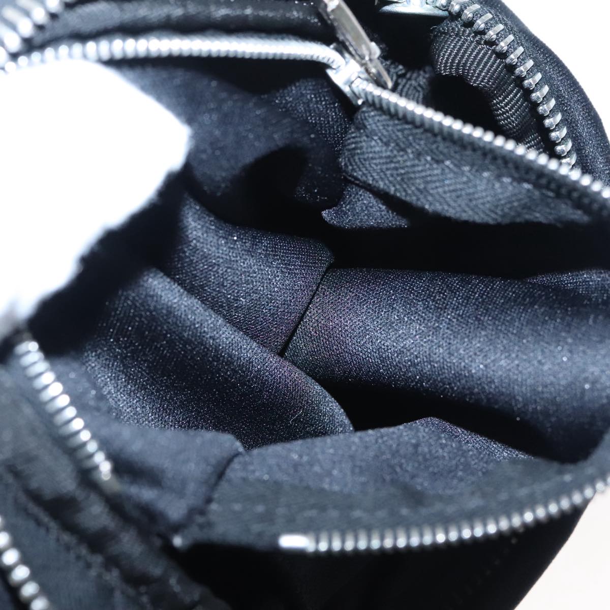 FENDI Shoulder Bag Nylon Black Silver ep6063