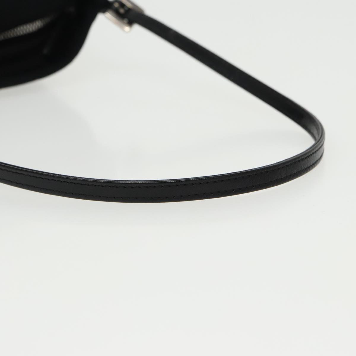 FENDI Shoulder Bag Nylon Black Silver ep6063