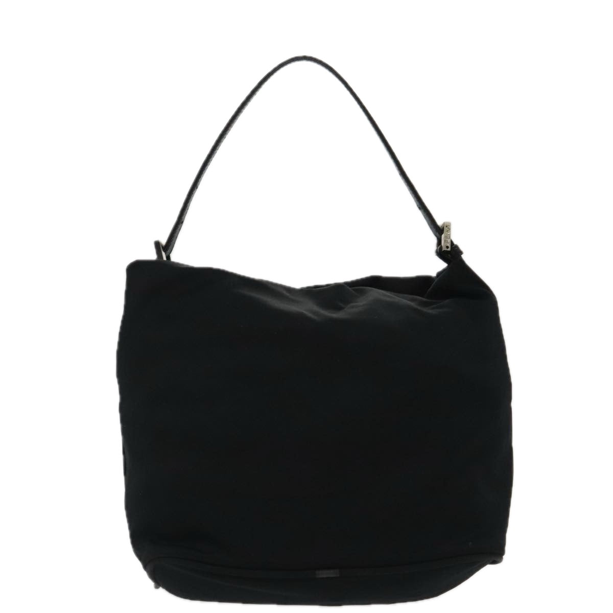 FENDI Hand Bag Nylon Black Silver ep6150