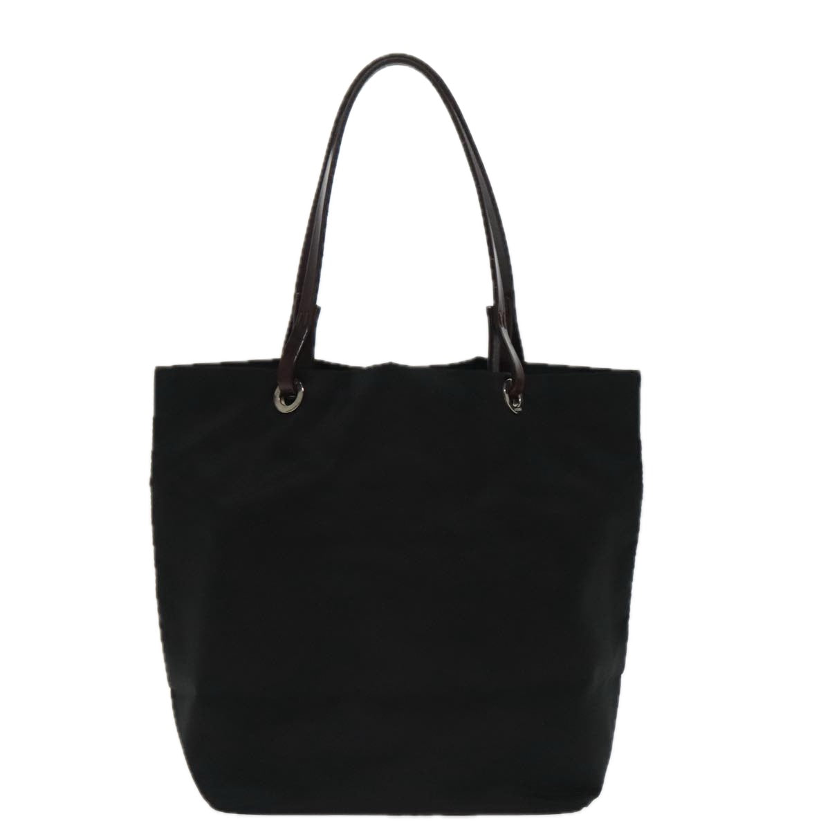 FENDI Hand Bag Nylon Black Silver ep6196