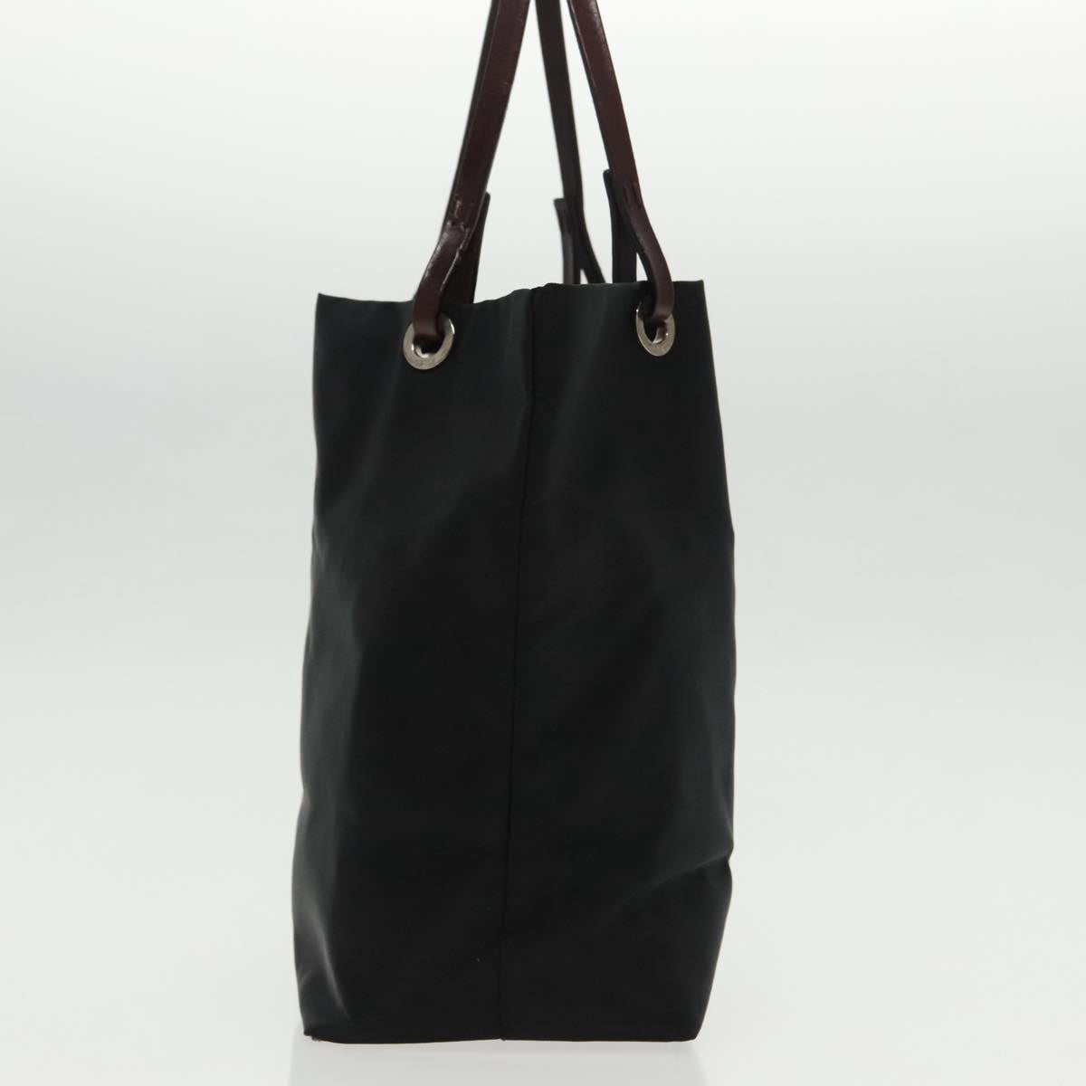 FENDI Hand Bag Nylon Black Silver ep6196