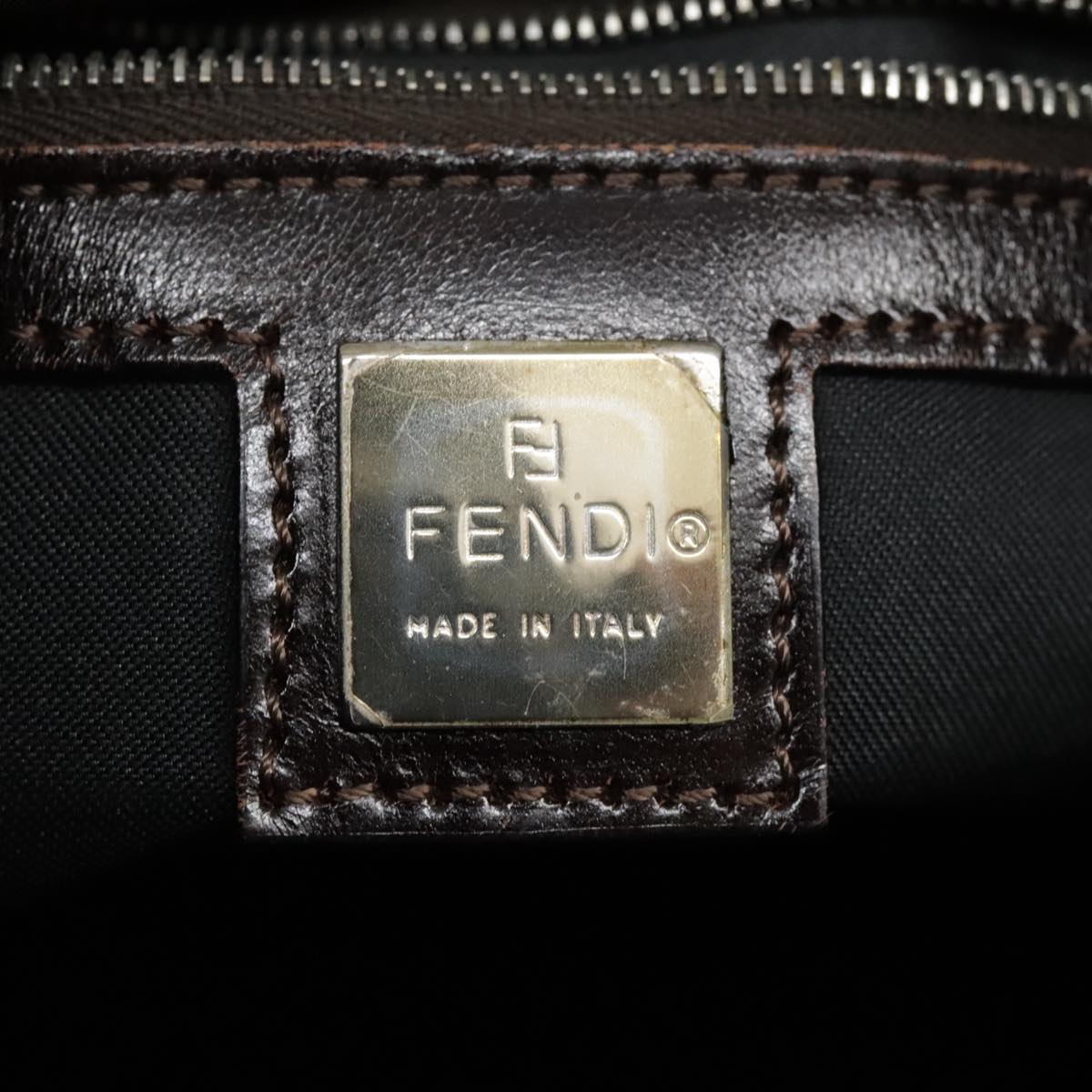 FENDI Hand Bag Nylon Black ep6199