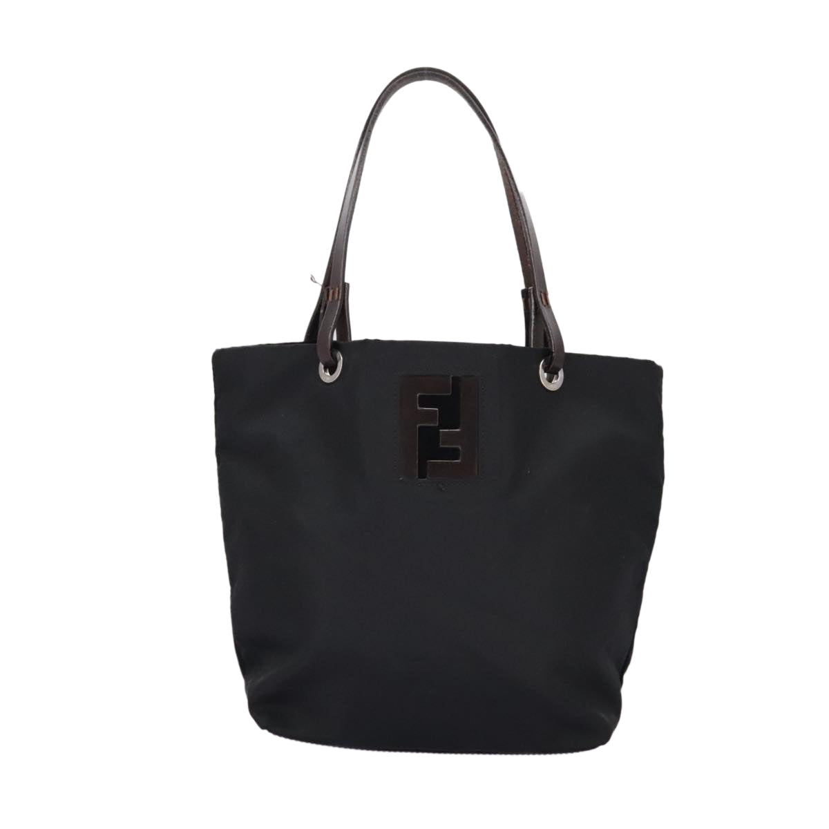 FENDI Hand Bag Nylon Black ep6199