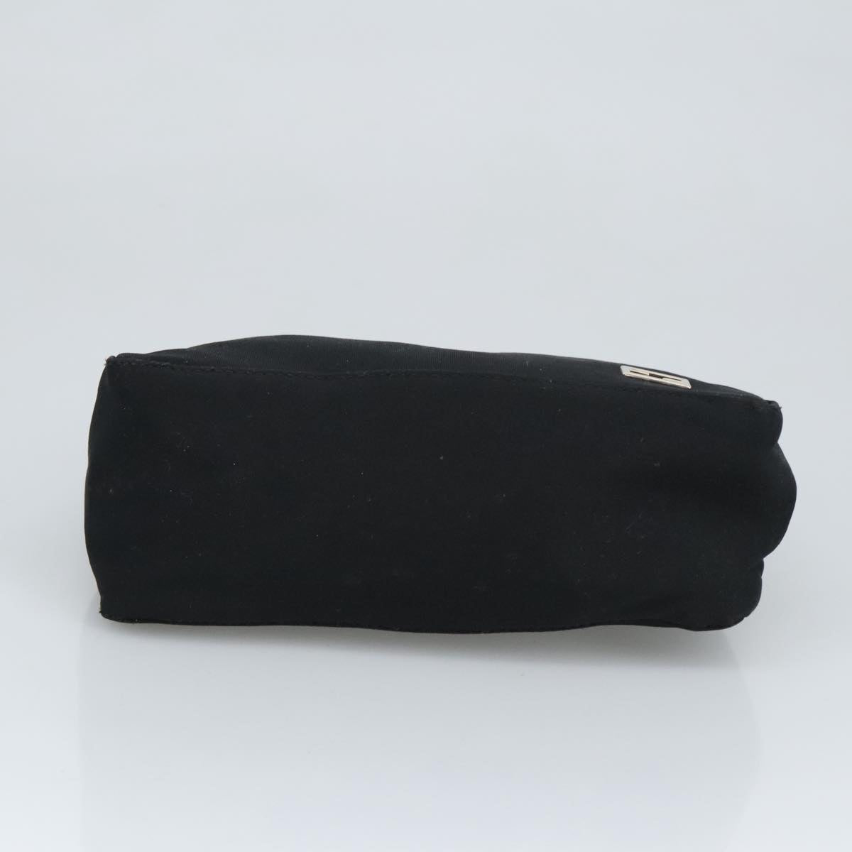 FENDI Hand Bag Nylon Black Silver ep6217