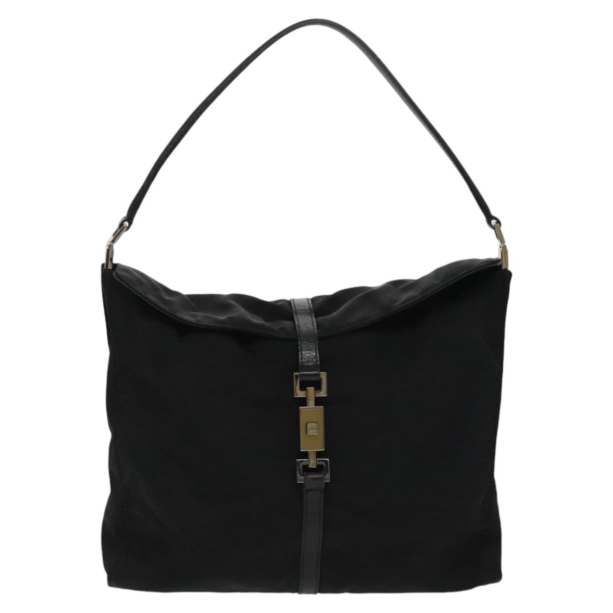 GUCCI Jackie Hand Bag Canvas Black Silver 001 3355 ep6257