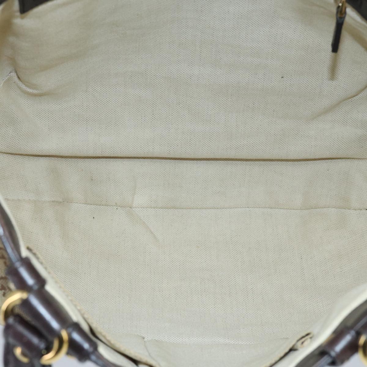 GUCCI GG Canvas Hand Bag Beige Gold 269953 ep6313
