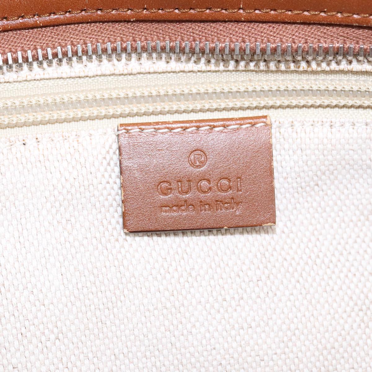 GUCCI GG Canvas Tote Bag Beige Silver 308928 ep6333
