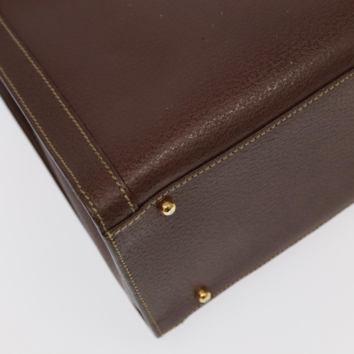 GUCCI Bamboo Hand Bag Leather Brown Gold 002 1186 0260 ep6509