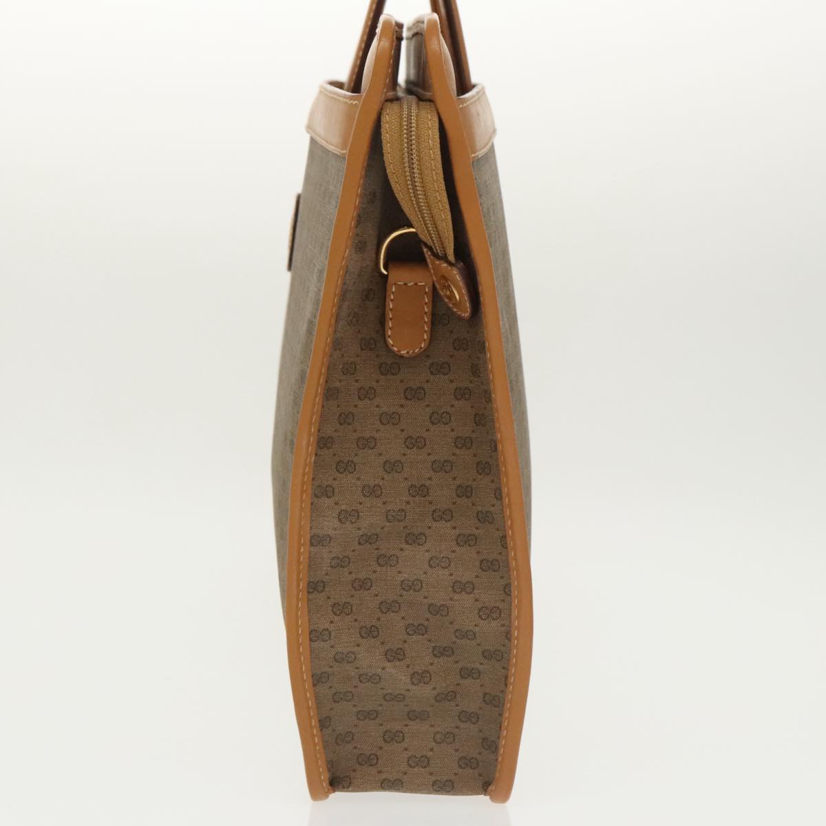 GUCCI Micro GG Canvas Hand Bag PVC Leather 2way Beige ep6523
