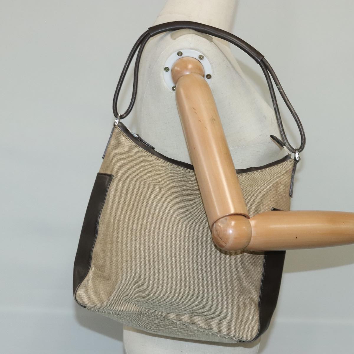 GUCCI Shoulder Bag Canvas Beige 77112 ep6560