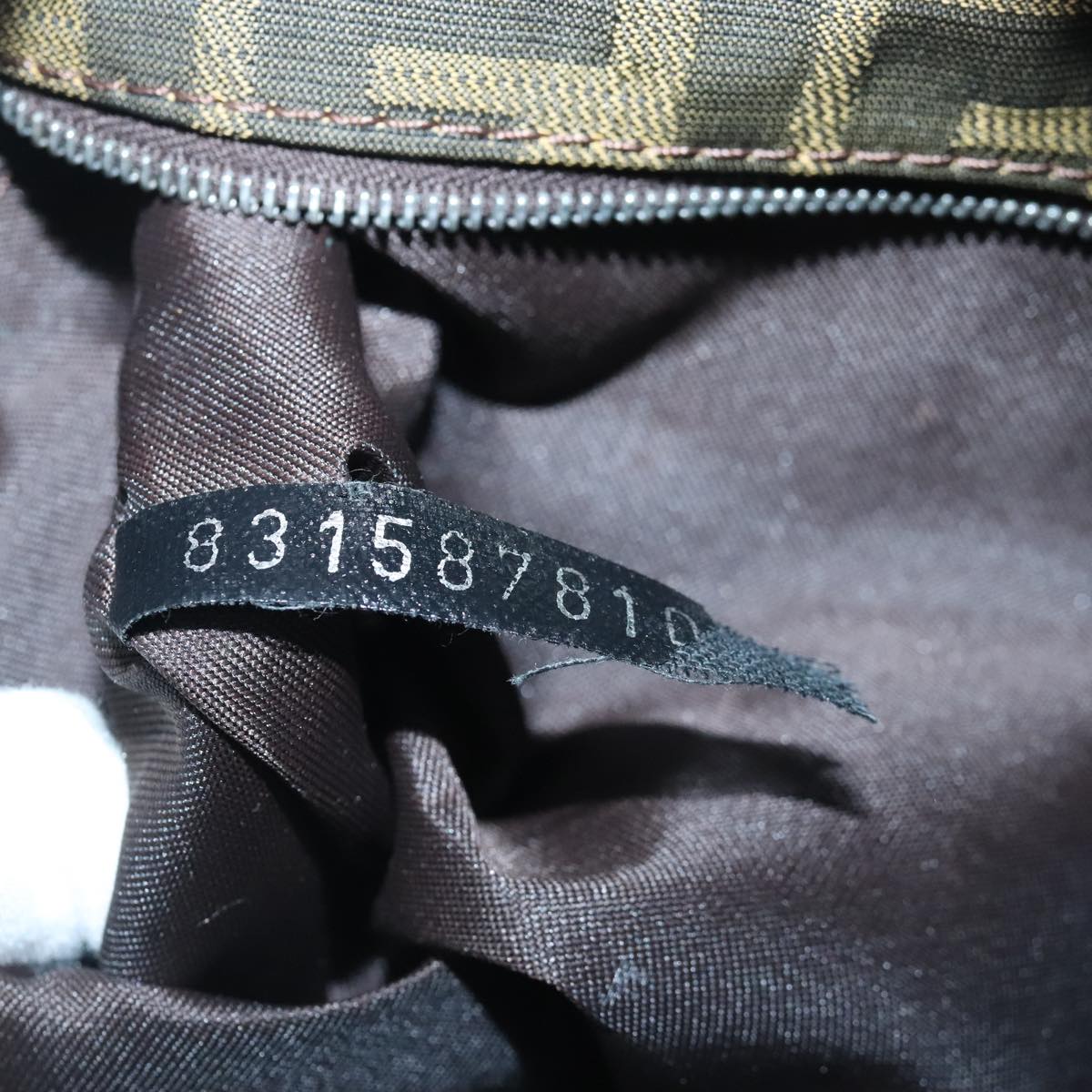 FENDI Zucca Canvas Tote Bag Brown Black ep6620