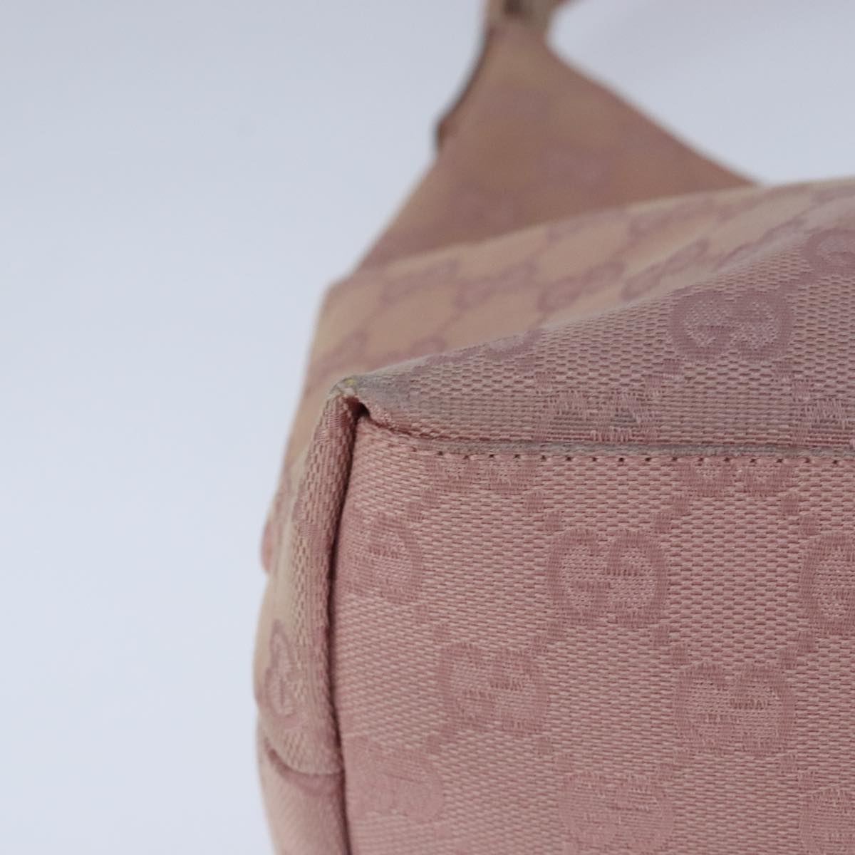 GUCCI GG Canvas Shoulder Bag Pink 001 3386 ep6633