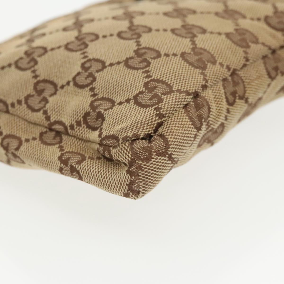 GUCCI GG Canvas Waist bag Beige Silver 28566 ep6664