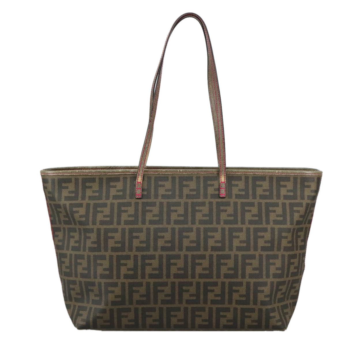 FENDI Zucca Canvas Tote Bag Brown Black ep6901