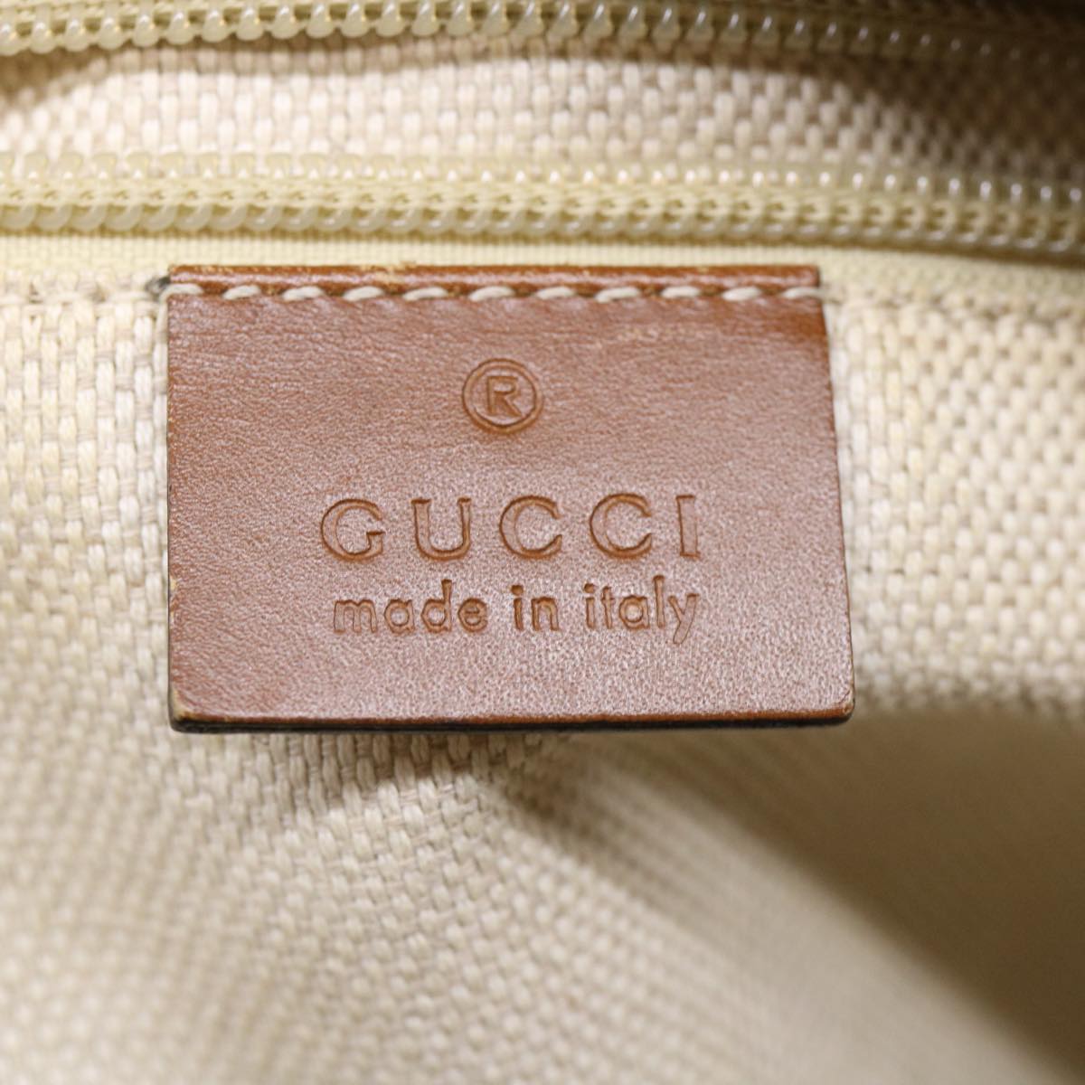 GUCCI Web Sherry Line GG Canvas Shoulder Bag Beige Brown Green 337598 ep701