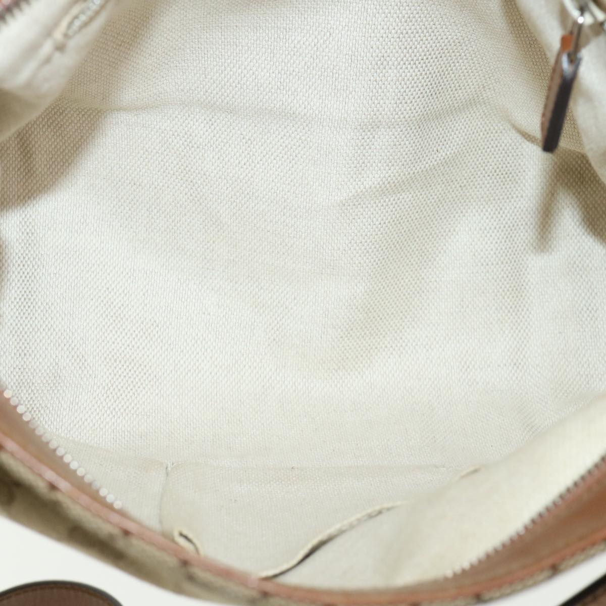 GUCCI Web Sherry Line GG Canvas Shoulder Bag Beige Brown Green 337598 ep701