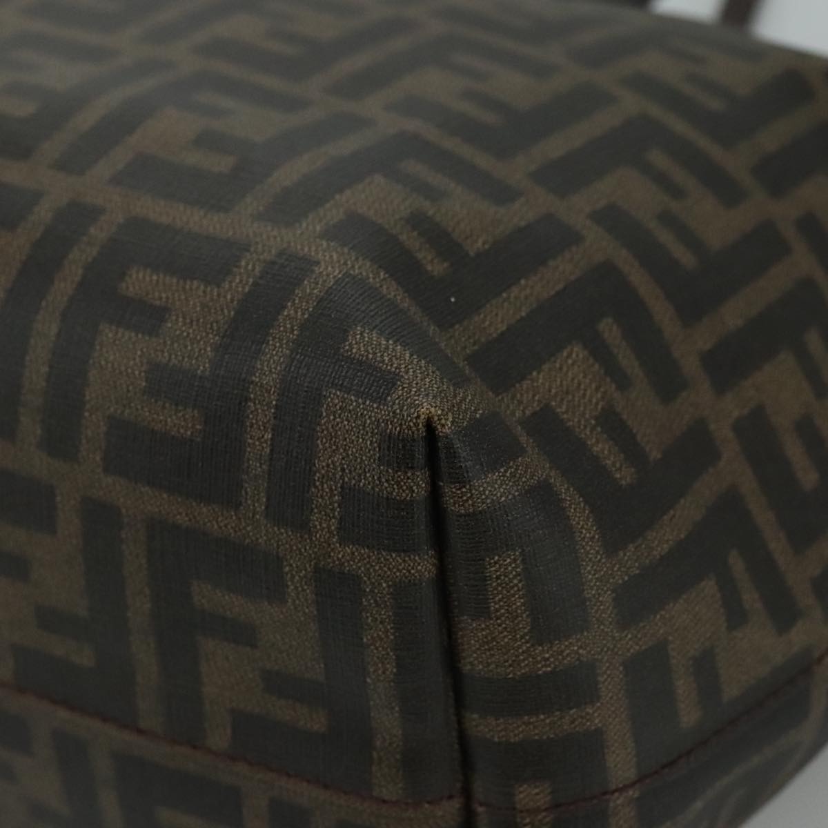 FENDI Zucca Canvas Tote Bag Brown Black ep7127