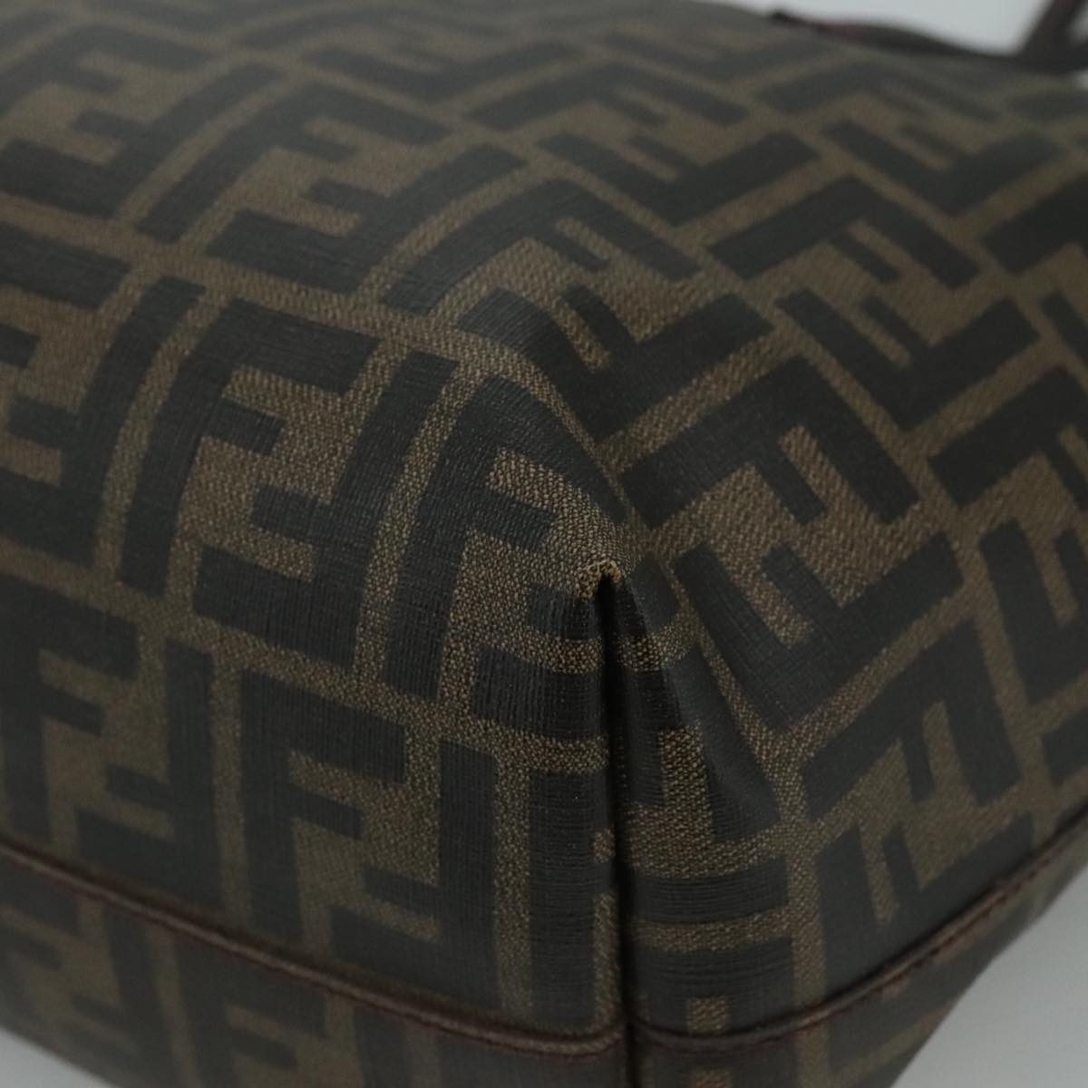 FENDI Zucca Canvas Tote Bag Brown Black ep7127