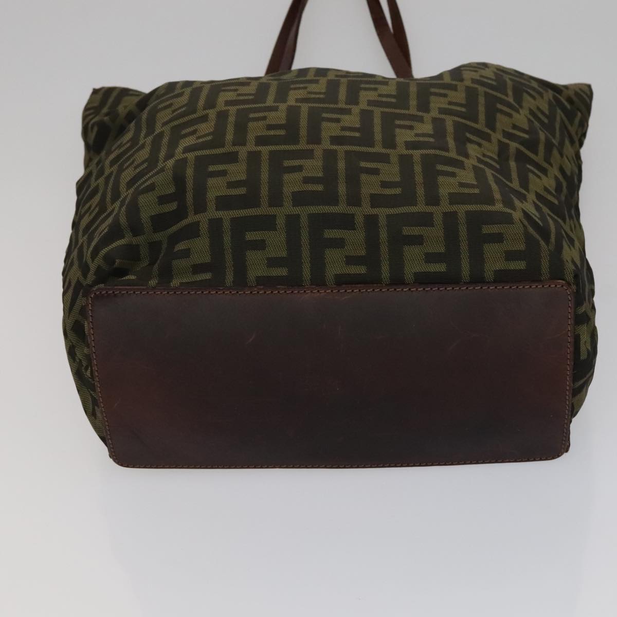 FENDI Zucca Canvas Tote Bag Brown Black ep7142