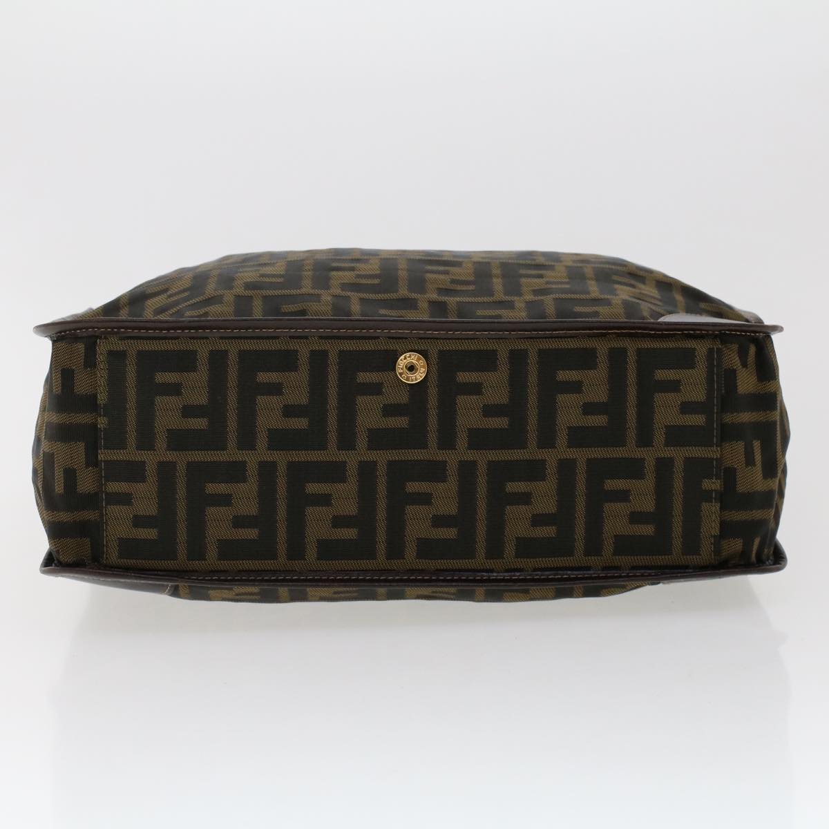FENDI Zucca Canvas Tote Bag Black Brown ep938