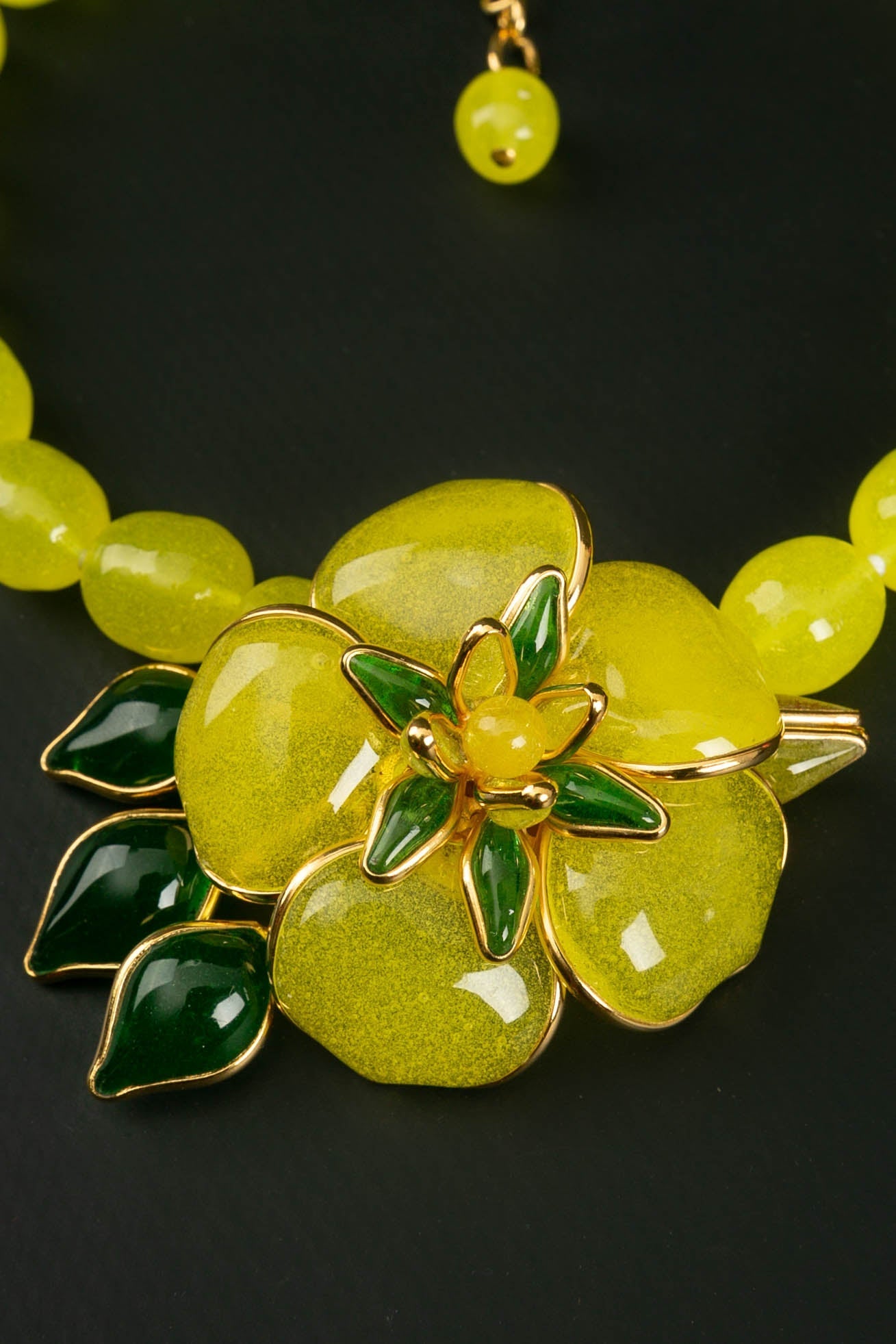 Collier en pÃƒÆ’Ã‚Â¢te de verre Augustine