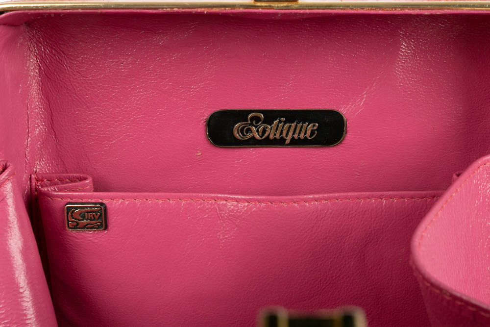 Sac en crocodile rose