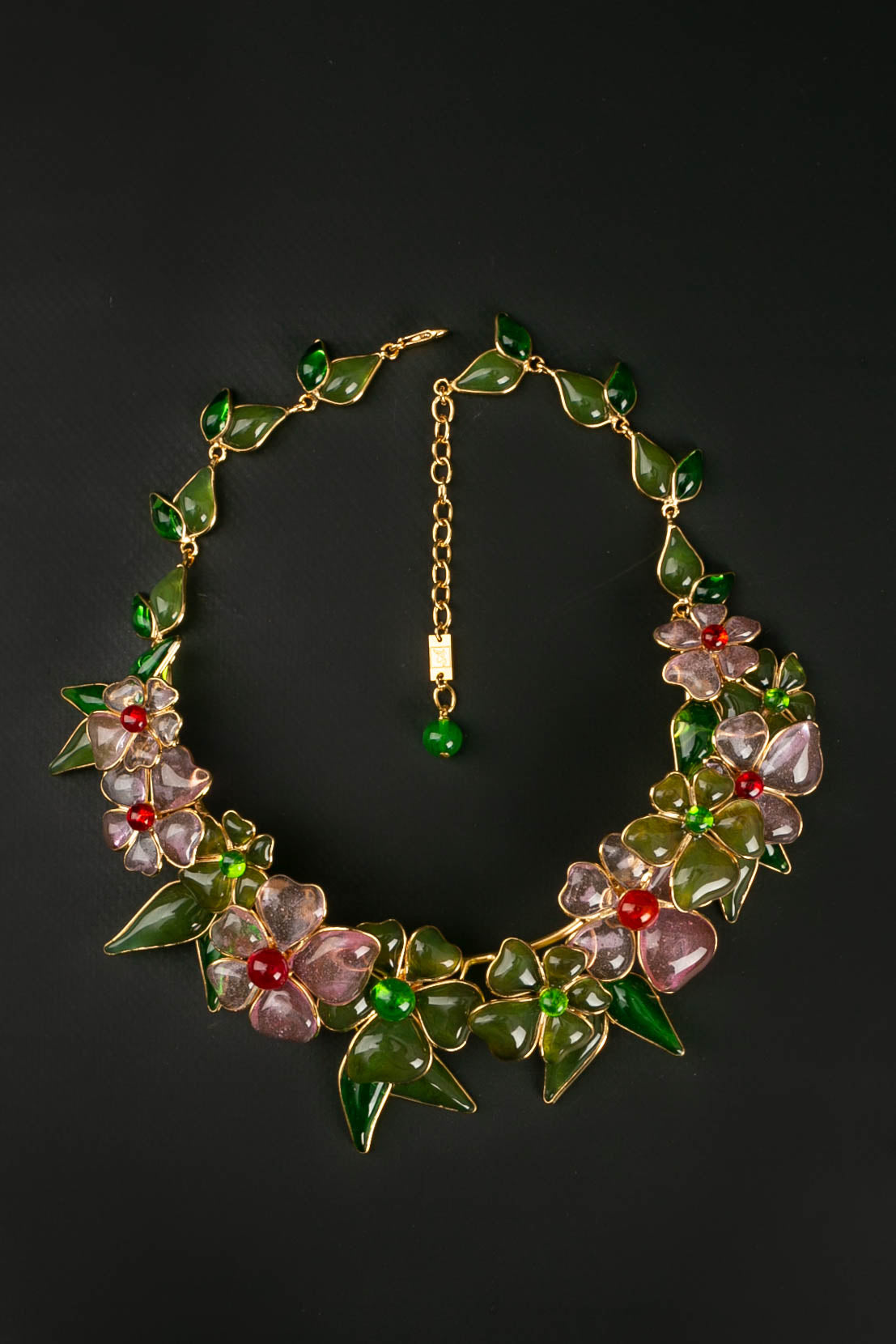 Collier en pÃƒÆ’Ã‚Â¢te de verre Augustine