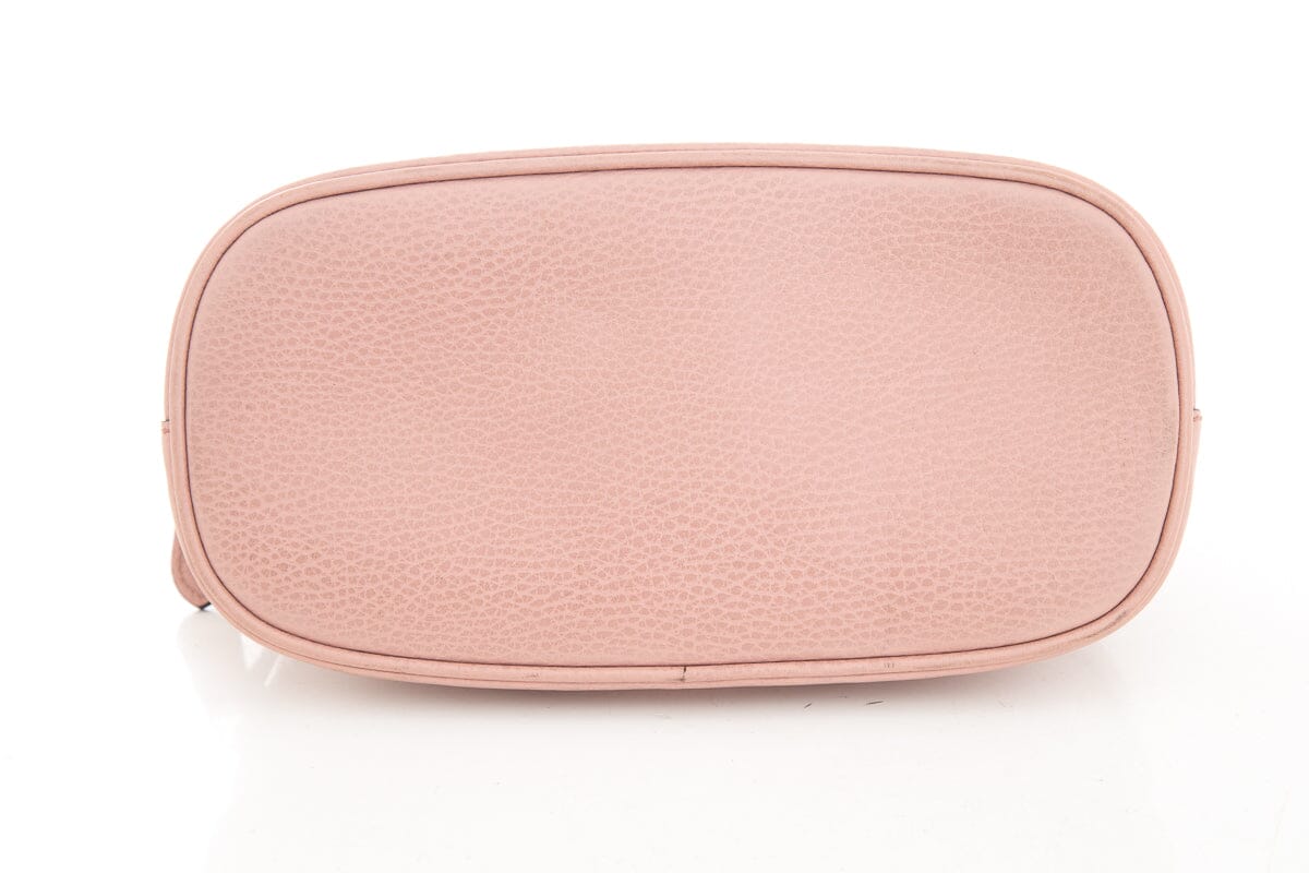 Gucci Pink Leather Mini Dome Handbag