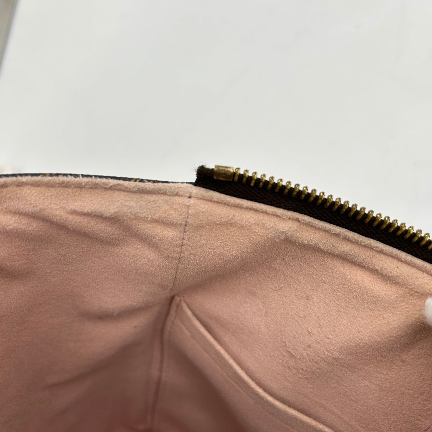 Louis Vuitton Damier Ebene Caissa Tote PM Rose Ballerine LA30608
