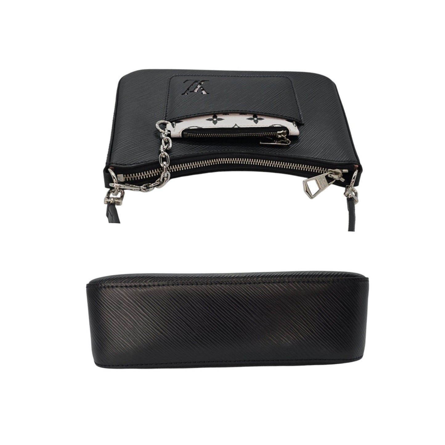 Louis Vuitton Black Epi Pochette Marelle Top Handle Baguette