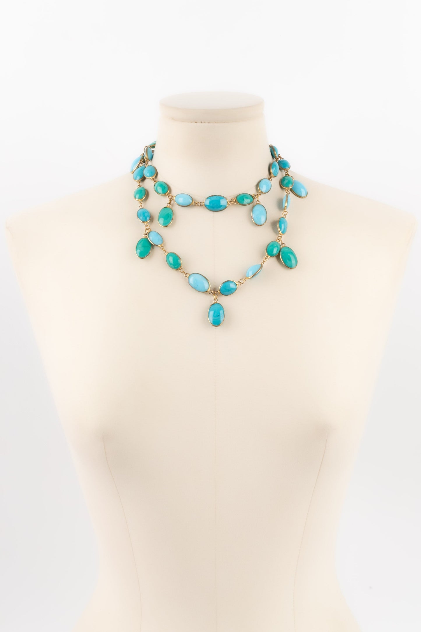 Collier en pÃƒÆ’Ã‚Â¢te de verre Gripoix