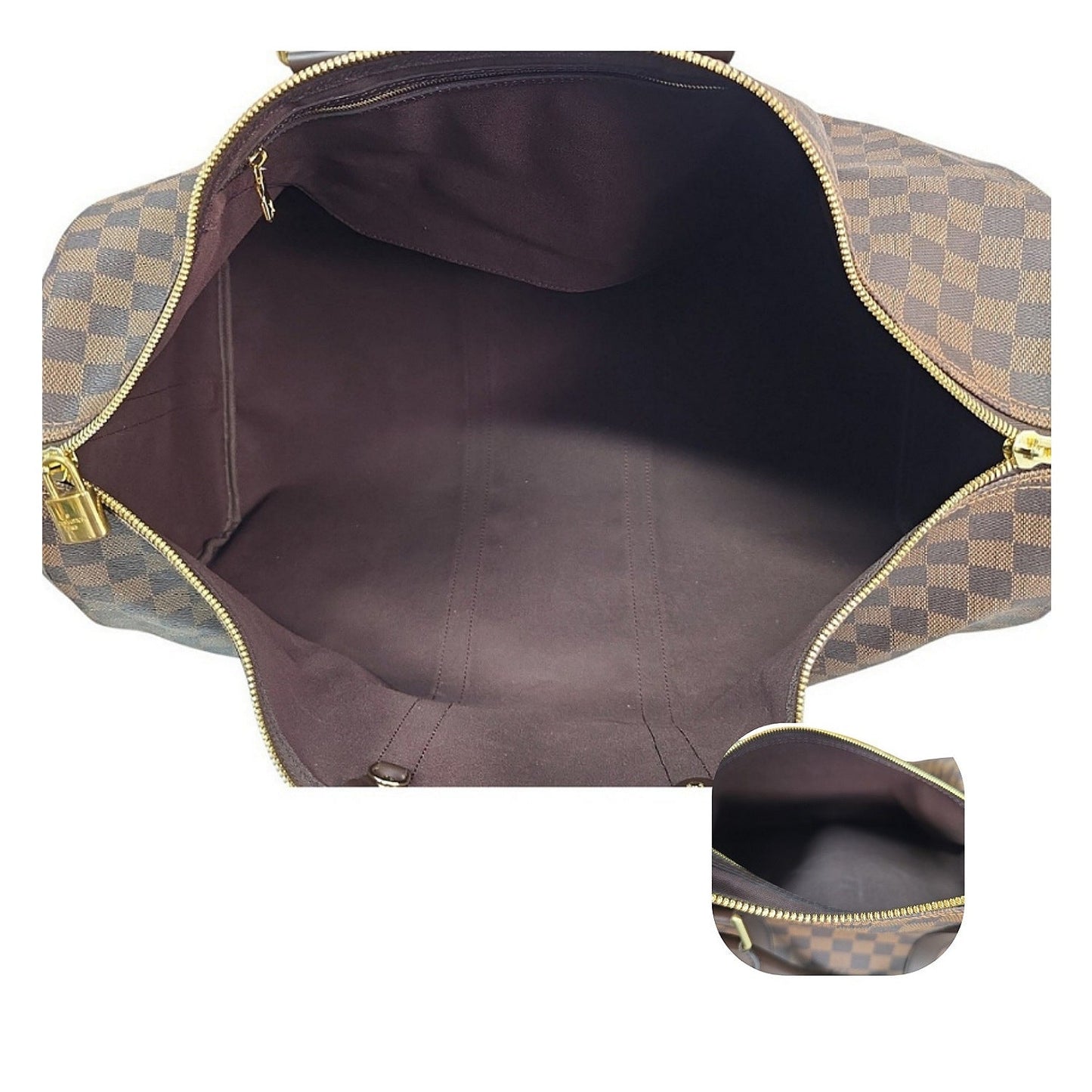 Louis Vuitton Damier Ebene Keepall BandouliÃ¨re 55 Duffel