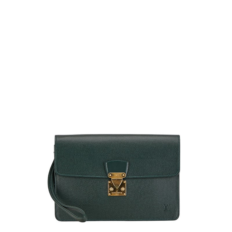 Louis Vuitton Taiga Poschet Clad Secundary Bag M30194 Epi Green Leather  Louis Vuitton