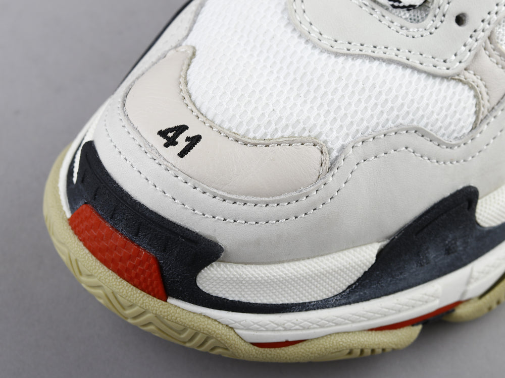 GLM - Bla Triple S White Red Sneaker