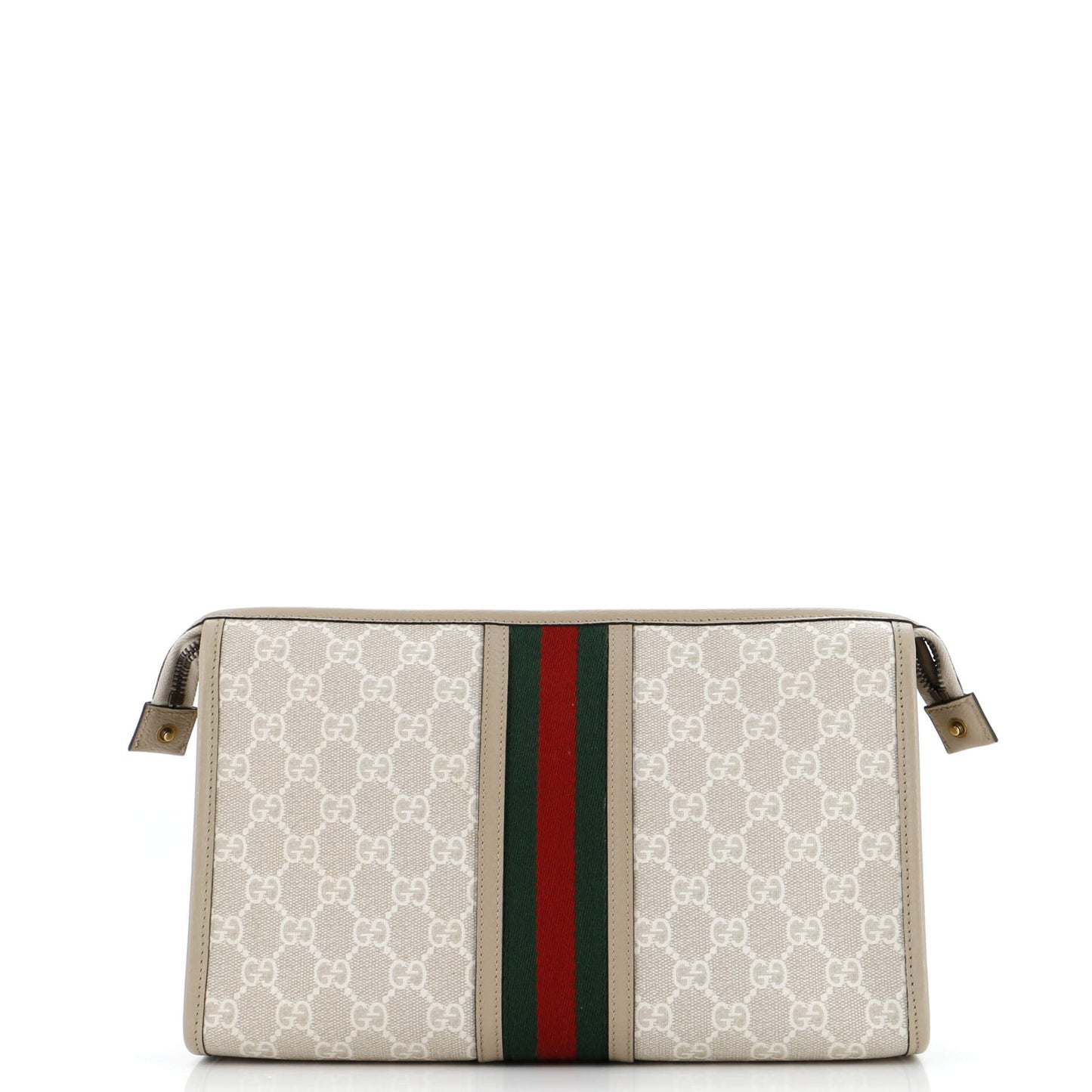 Ophidia Toiletry Case GG Coated Canvas with Leather