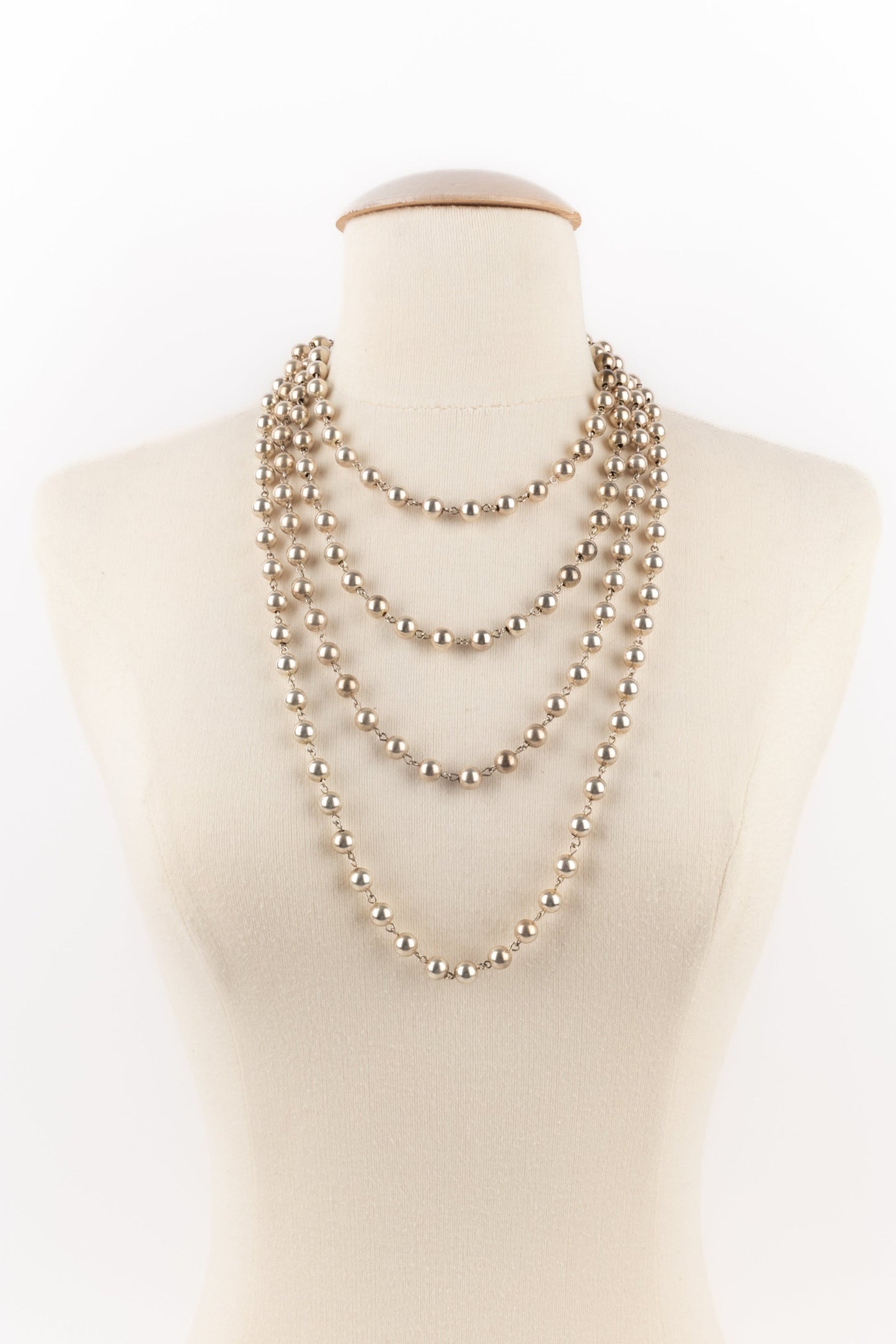Collier argentÃ© Chanel
