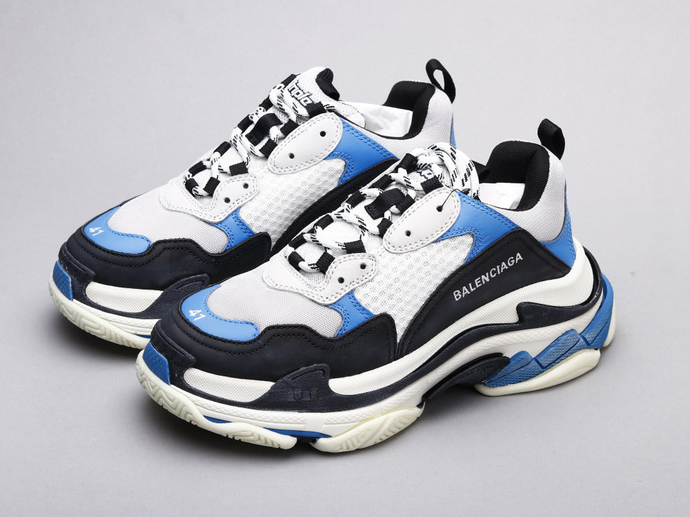 GLM - Bla Triple S Black And White Blue Sneaker