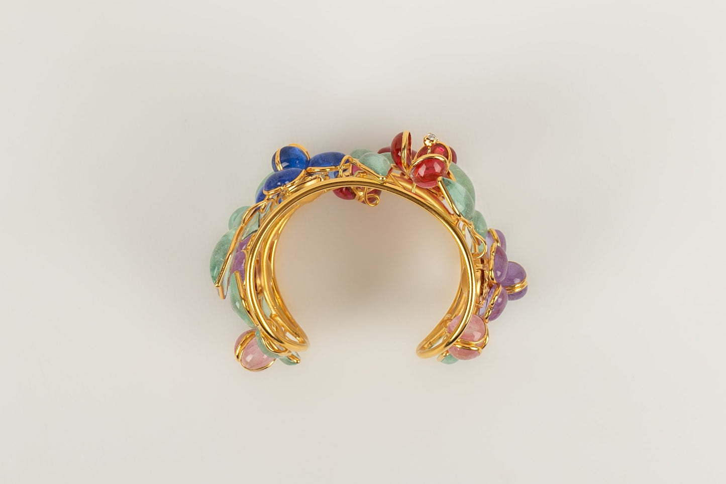 Bracelet manchette fleurs Augustine