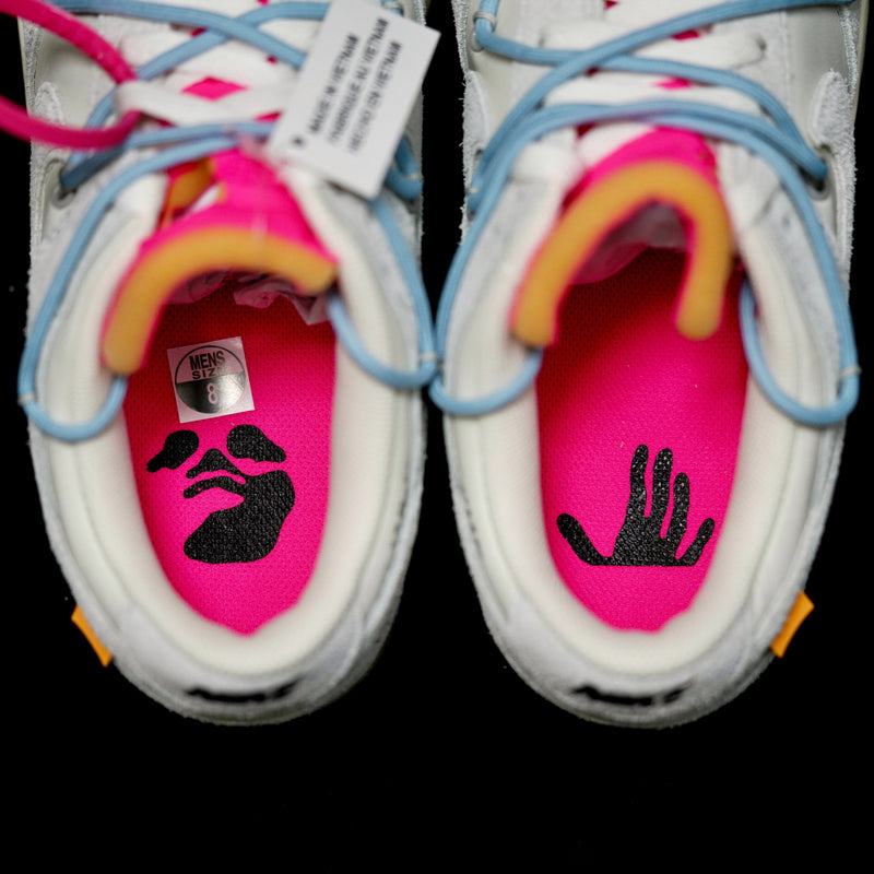 GLM - OW x Dunk (NO.38) light blue shoelace pink buckle