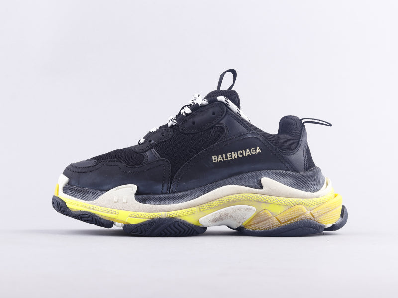 GLM - Bla Triple S Black And Yellow Sneaker