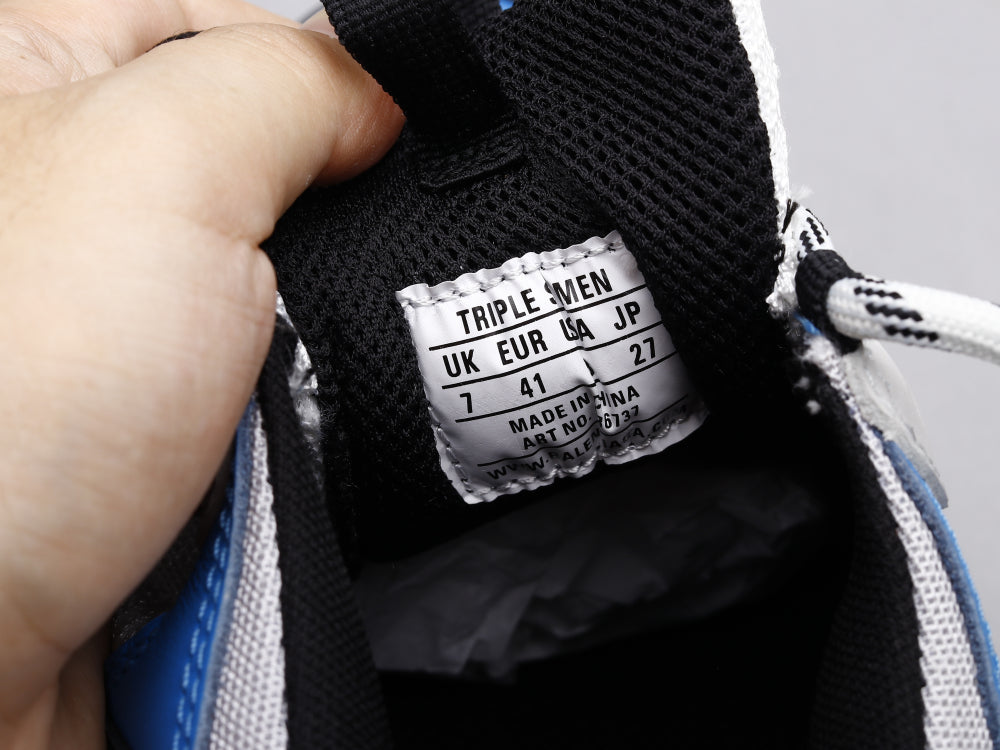 GLM - Bla Triple S Black And White Blue Sneaker