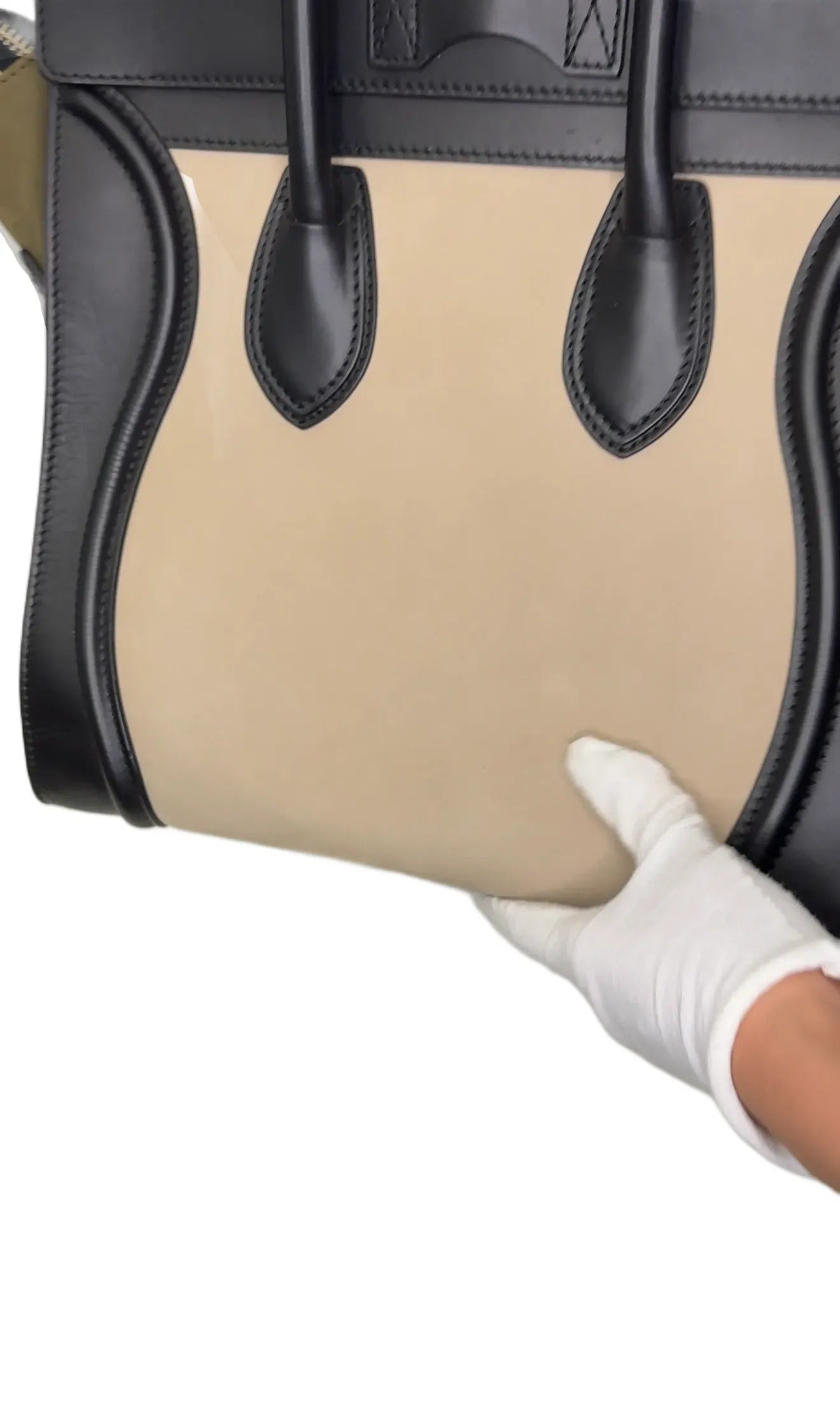 Celine Tri Color Leather Micro Luggage Tote B22-17