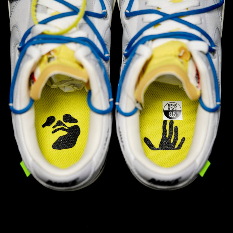 GLM - OW x Dunk (NO.10) blue shoelace yellow buckle