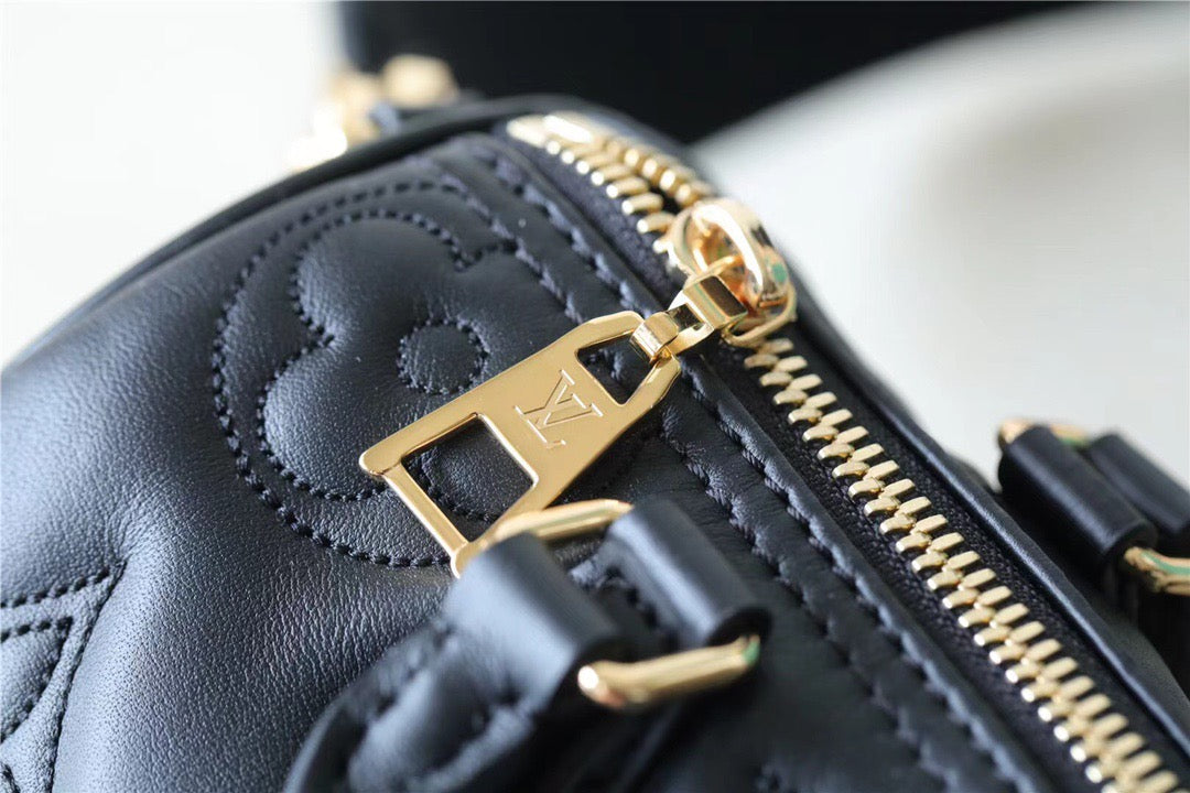 LV Papillon GLAMI Bag Classic Monogram For Women 20cm Black LV M59800