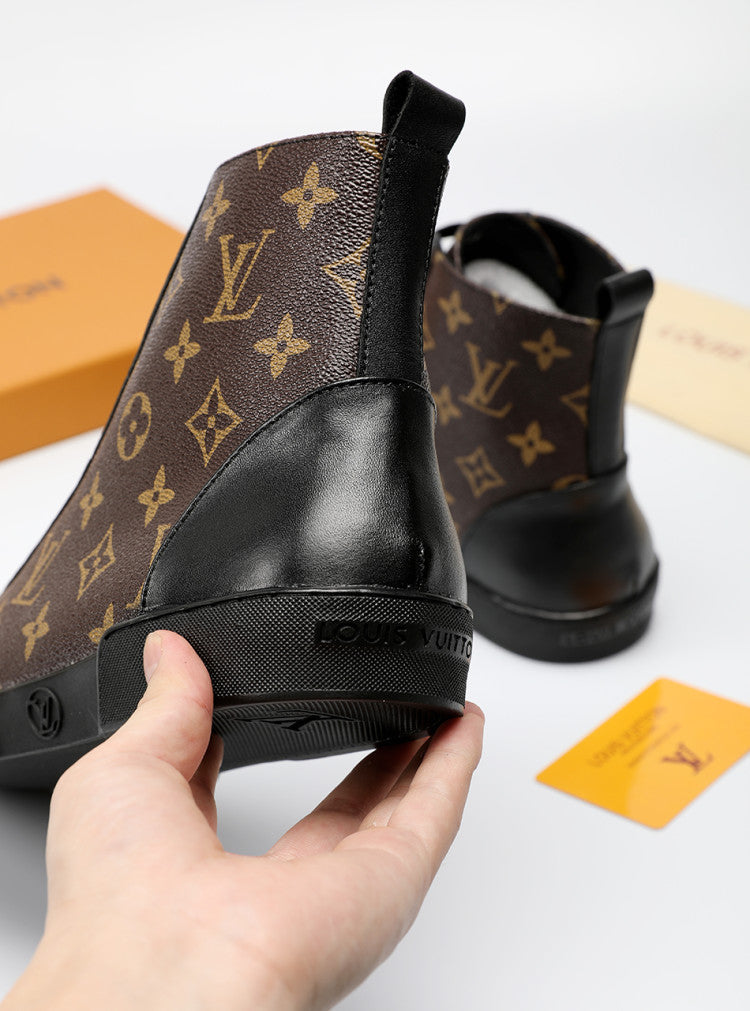 GLM - LUV High GLMnogram Brown Boot Sneaker