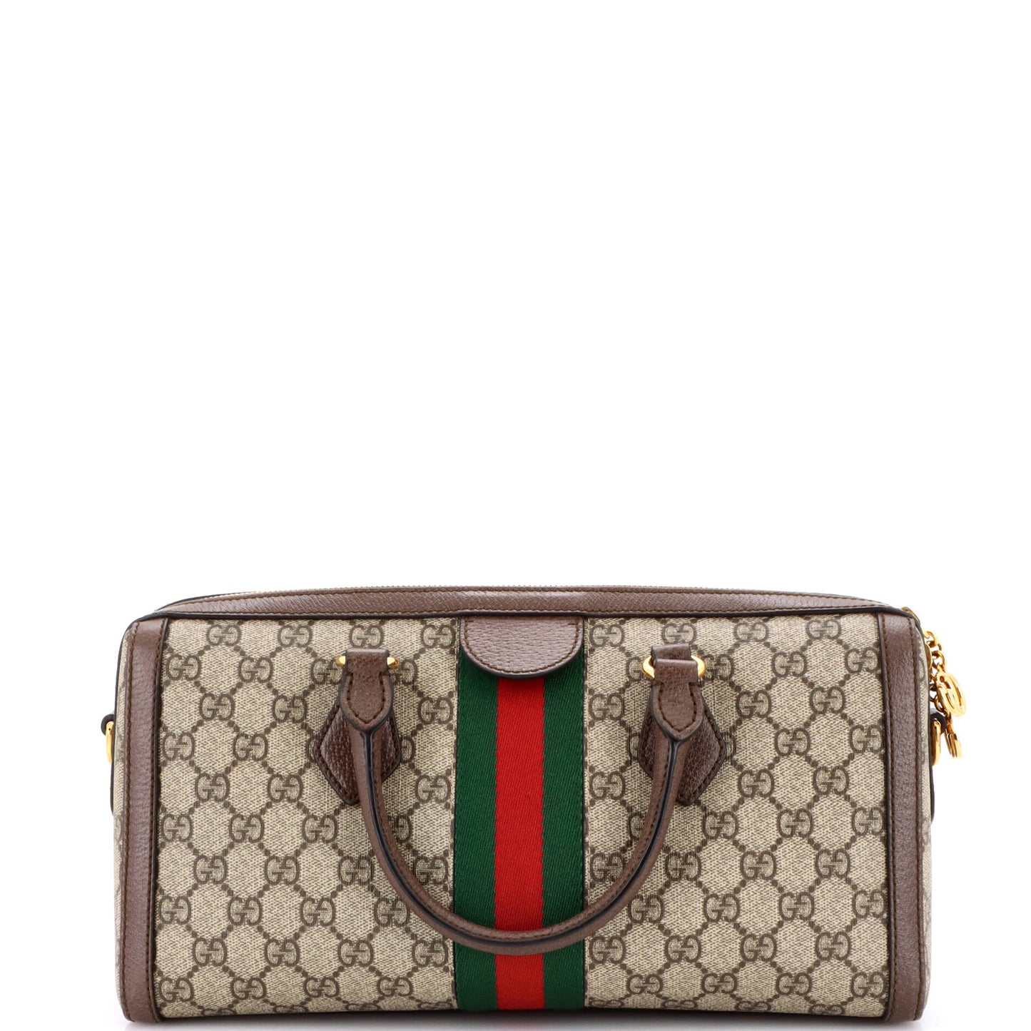 Ophidia Boston Bag GG Coated Canvas Medium