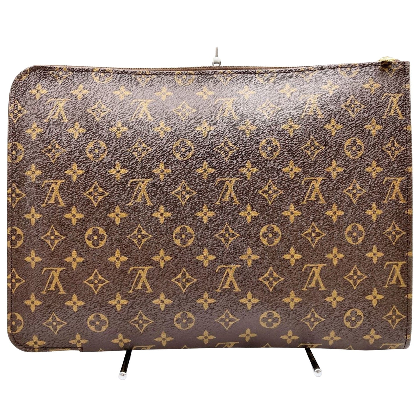 Louis Vuitton Poche Document  Canvas Clutch Bag ()