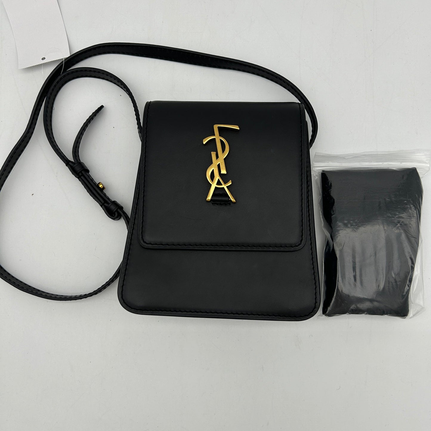 Saint Laurent Black Smooth Calfskin North South Kaia Satchel