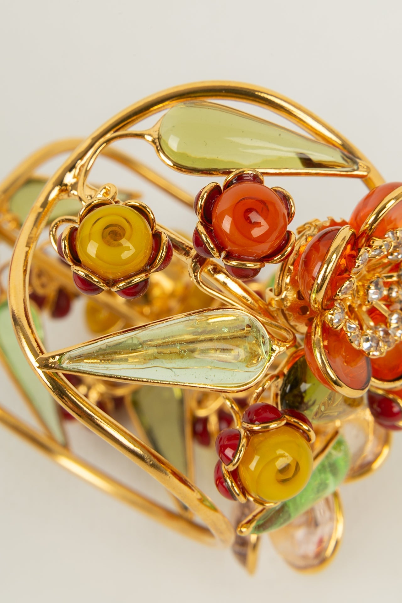 Bracelet manchette fleurs Augustine