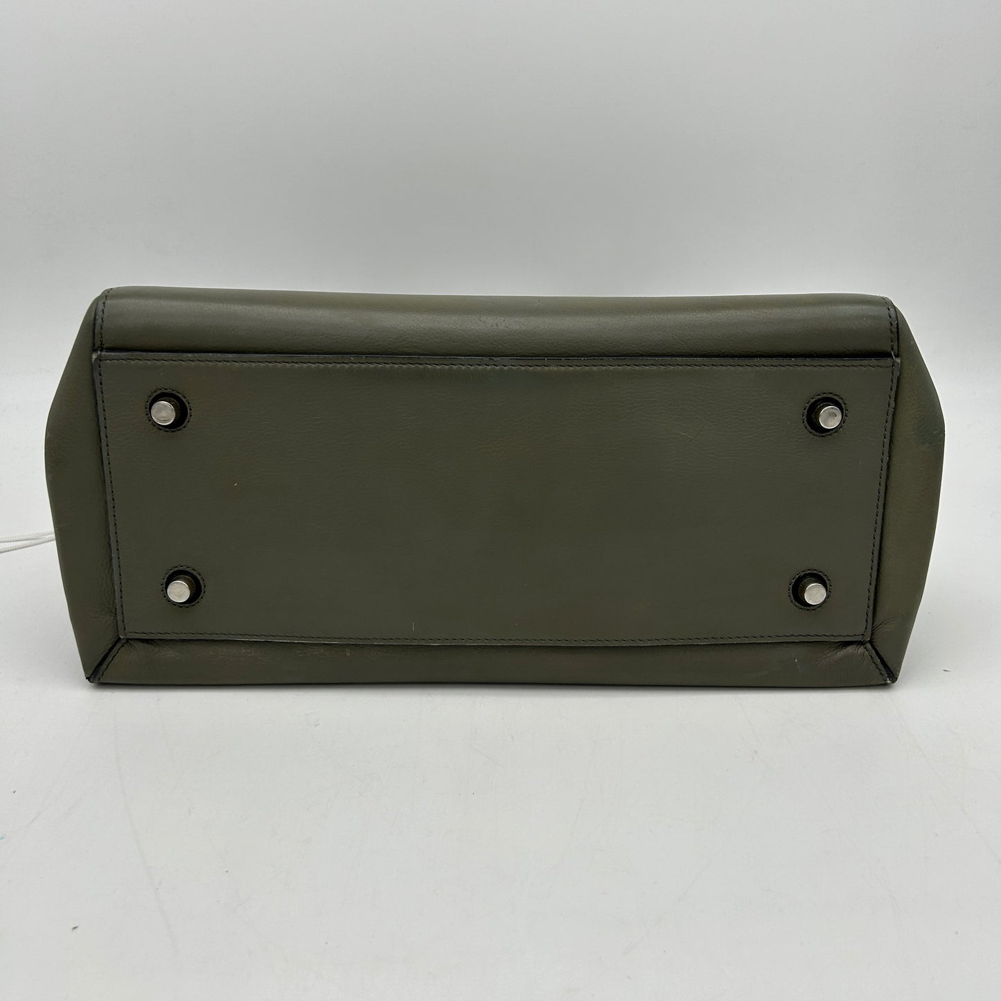 Celine Medium Edge Green Leather Shoulder Bag